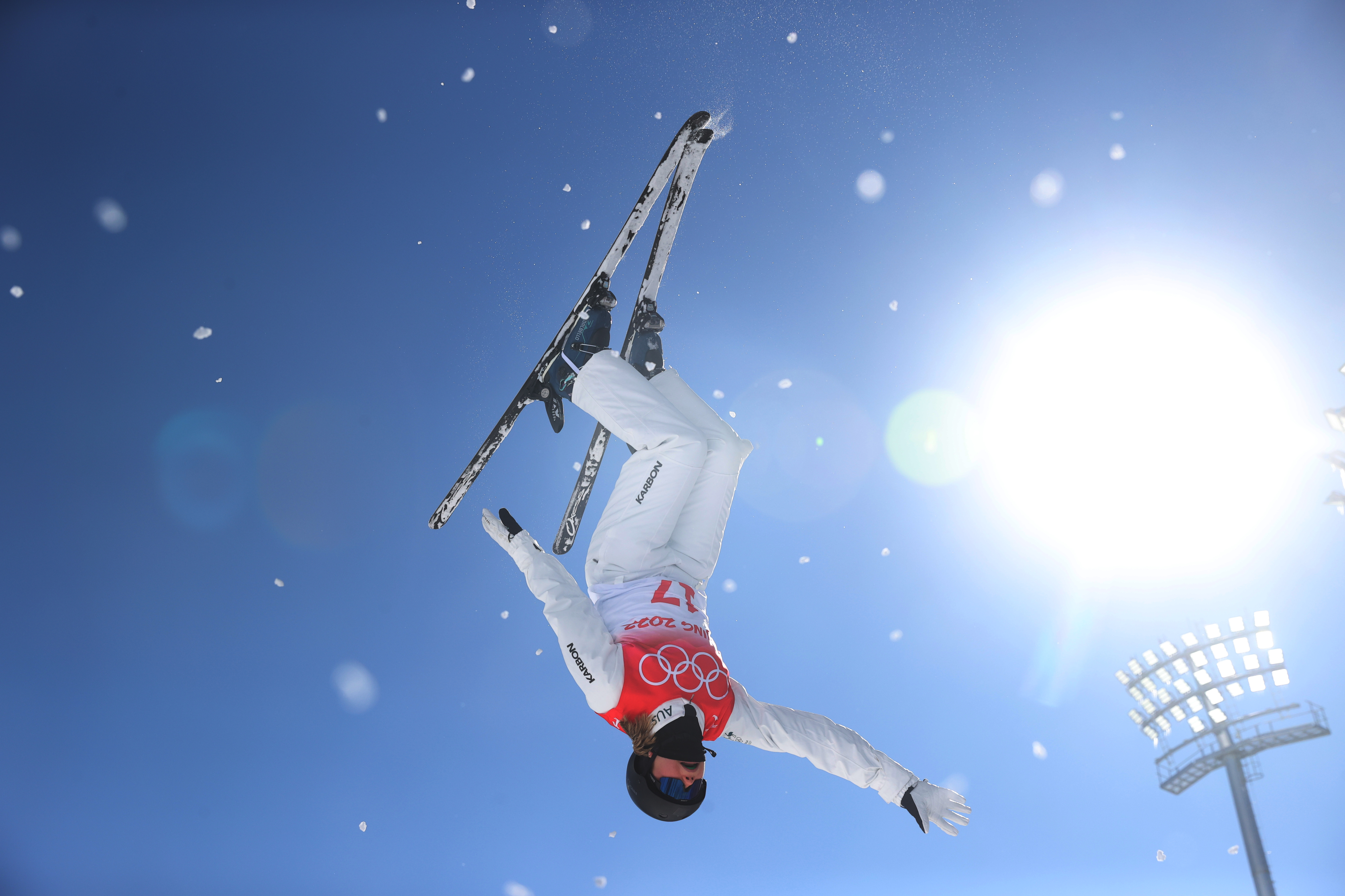 Image shows a freestyle skier 