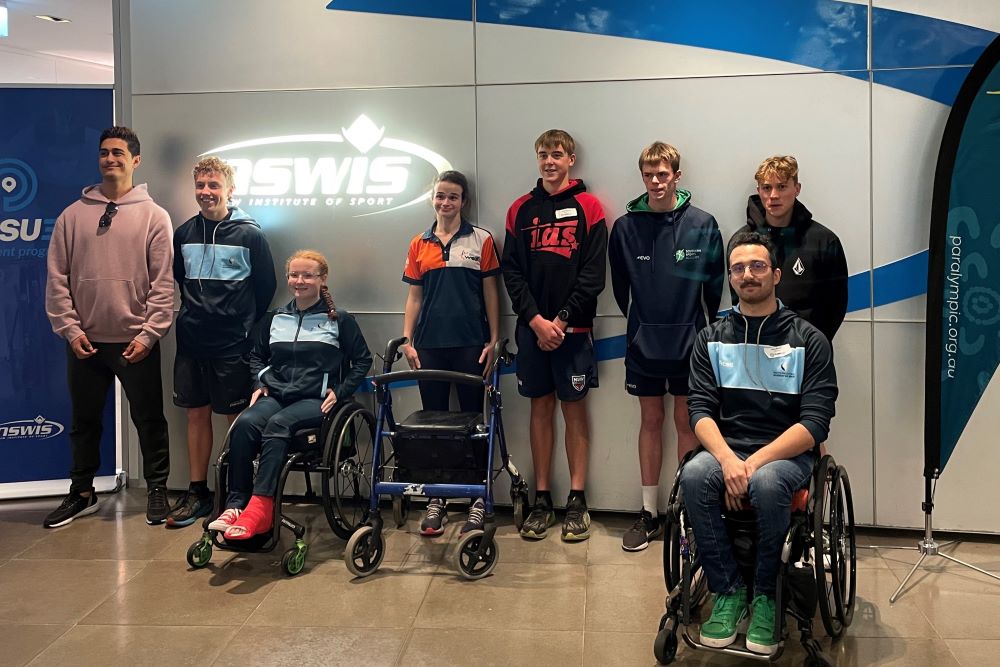 Para pathway athletes at the NSW Institute of Sport